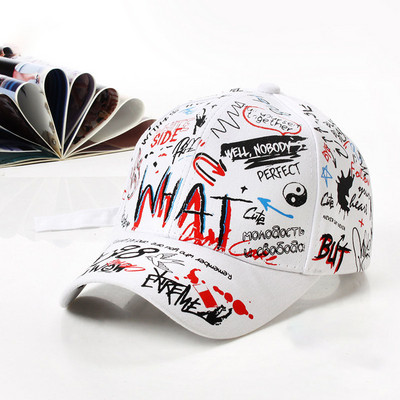 Doodle Βαμβακερό καπέλο μπέιζμπολ Ρυθμιζόμενο καπέλο μπέιζμπολ Hiphop καπέλο καπέλο καπέλο με καμπύλη γείσο Καπέλο φορτηγού για άνδρες γυναίκες