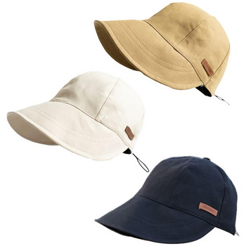 Лятна слънчева шапка Слънцезащитна UV защита Шапка Преносима сгъваема рибарска шапка Плажна шапка с широка периферия Дамска външна шапка с козирка за слънце