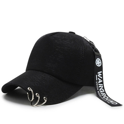 Νέα άφιξη Ανδρικά Γυναικεία Καπέλα Μπέιζμπολ Μόδα Δαχτυλίδια Κορδέλα Σχεδιασμός Kpop Snapback Hip Hop Unisex Καλοκαιρινά καπέλα για ήλιο Gorras Hot έκπτωση H118