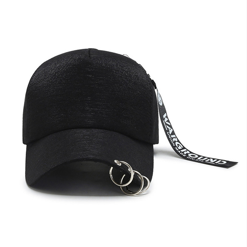 Νέα άφιξη Ανδρικά Γυναικεία Καπέλα Μπέιζμπολ Μόδα Δαχτυλίδια Κορδέλα Σχεδιασμός Kpop Snapback Hip Hop Unisex Καλοκαιρινά καπέλα για ήλιο Gorras Hot έκπτωση H118