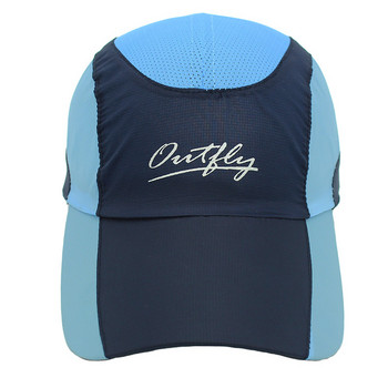 Outfly Модна плоска шапка за момчета и момичета Лятна полиестерна бейзболна шапка Регулируема лека шапка за бягане на открито