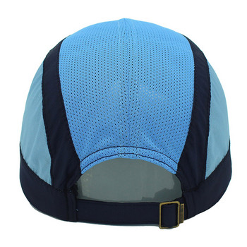 Outfly Fashion Επίπεδο καπέλο για αγόρια και κορίτσια Καλοκαιρινό πολυεστερικό καπέλο μπέιζμπολ Ρυθμιζόμενο ελαφρύ καπέλο εξωτερικού χώρου για τρέξιμο