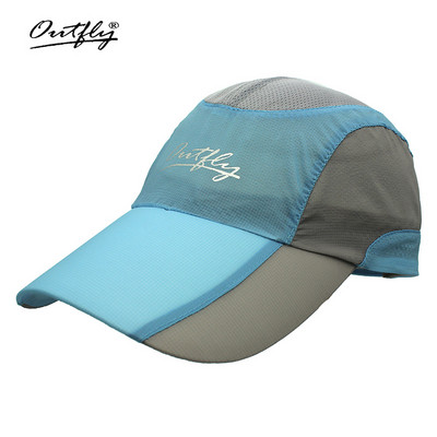 Outfly Fashion Επίπεδο καπέλο για αγόρια και κορίτσια Καλοκαιρινό πολυεστερικό καπέλο μπέιζμπολ Ρυθμιζόμενο ελαφρύ καπέλο εξωτερικού χώρου για τρέξιμο