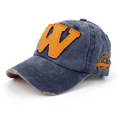 Μόδα Βαμβακερά Καπέλα Κέντημα Γράμμα W Καπέλο μπέιζμπολ Καπέλα Snapback Καπέλο κασκέτο Καπέλο αθλητικού εξωτερικού χώρου Εφαρμοσμένο καπέλο για γυναίκες άντρες