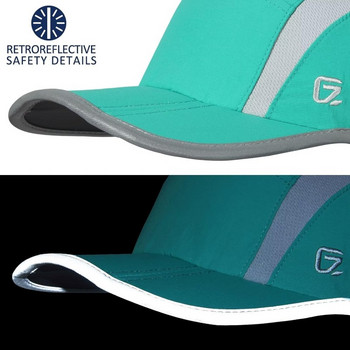 GADIEMKENSD UPF50+ Сгъваема външна шапка Бързосъхнеща водоустойчива слънчева шапка Мъжка регулируема бейзболна шапка за голф за Snapback Visors