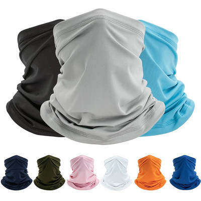 Napvédő Nyak Gaiter Kerékpáros maszk Ice Silk Teljes arcmaszk Balaclava Légáteresztő UV védelem Kültéri Sport Szélálló Sál