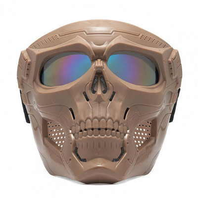 Cool Skull motoros arcmaszk védőszemüveggel Moduláris védőszemüveg maszk nyitott arcú motoros sisak Moto Casco kerékpáros kiegészítők