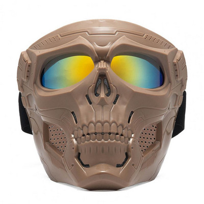 Cool Skull motoros arcmaszk védőszemüveggel Moduláris védőszemüveg maszk nyitott arcú motoros sisak Moto Casco kerékpáros kiegészítők