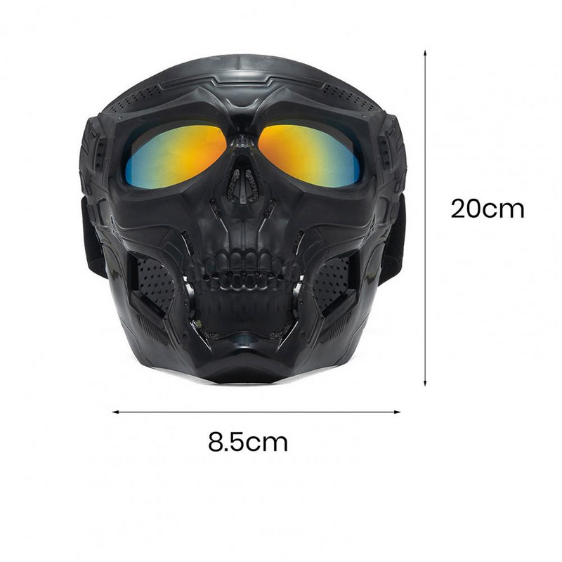 Cool Skull motoros arcmaszk védőszemüveggel Moduláris védőszemüveg maszk nyitott arcú motoros sisak Moto Casco kerékpáros kiegészítők