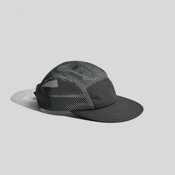 Бързосъхнещи мрежести шапки в японски стил с 5 панела, външни шапки Gorra De Béisbol, къмпинг, черни бейзболни шапки за мъже, жени