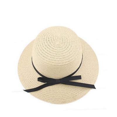 novi modni slamnati šešir Šešir za slobodno vrijeme na otvorenom Šešir za sunčanje Ljetni šešir za plažu Ženski Ležerni ženski Ženski šeširi ravnog oboda Slamnati panama šešir