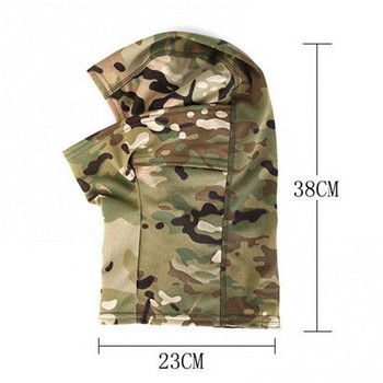 Multicam Tactical Balaclava Military Full Face Mask Cover Cycling Army Airsoft Hunting Hat Camouflage Balaclava Scarf Outdoor