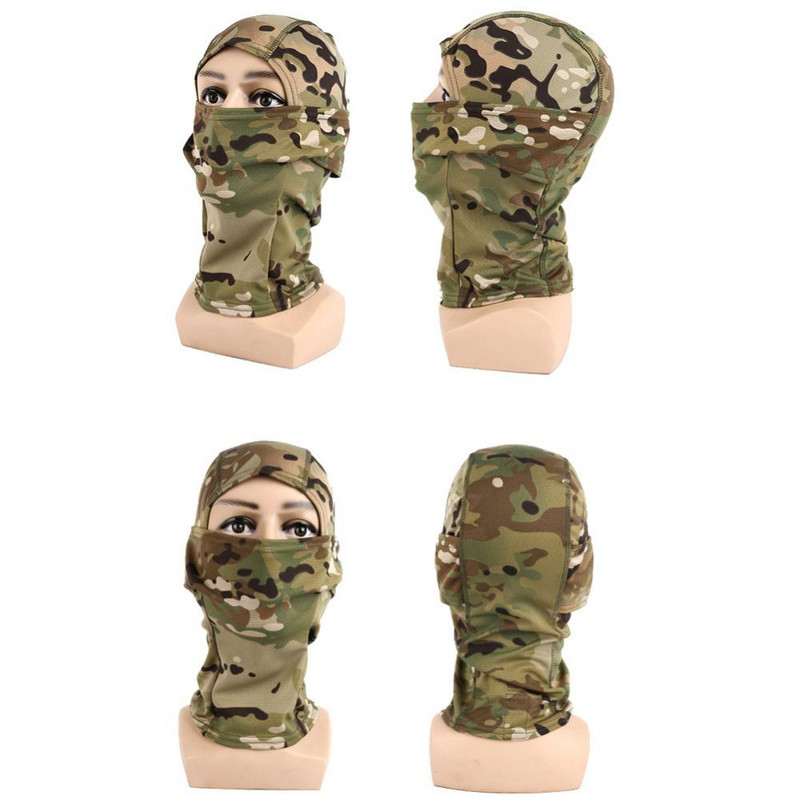 Multicam Tactical Balaclava Military kogu näomaski kate Jalgrattaarmee Airsofti jahimüts kamuflaaž Balaclava sall õues