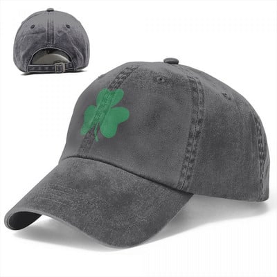 Iiri Shamrock Denim pesapallimüts Lucky Logo Jõusaali Truckeri müts Spring Dropshipping Meeste Cool Print pesapallimütsid