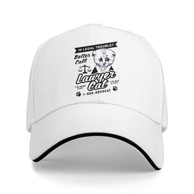 Tīras krāsas tēta cepures jurista kaķa vīriešu cepure Saulessargs beisbola cepures Mēmas cepures