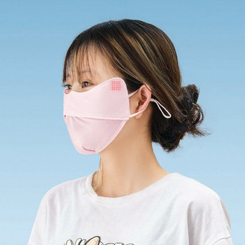 Αντιηλιακή προστασία από υπεριώδη ακτινοβολία Ice Silk μάσκα προσώπου Ρυθμιζόμενη αναπνεύσιμη άντρες γυναίκες κυνήγι μάσκα για τρέξιμο Δώρο Μόδα Φουλάρι προσώπου Νέο