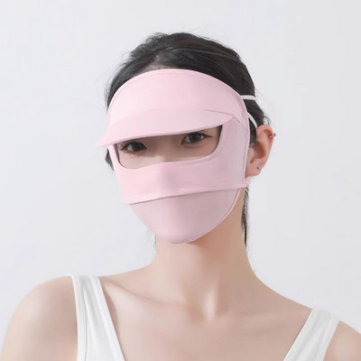 UV-kindel päikesekaitsemask Sunmmer 3D päikesekaitse jalgrattaga näomask kiiresti kuivav kõrva rippuv näokaitse sall õues