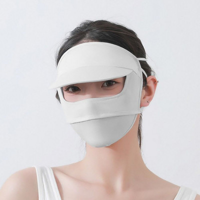UV-kindel päikesekaitsemask Sunmmer 3D päikesekaitse jalgrattaga näomask kiiresti kuivav kõrva rippuv näokaitse sall õues