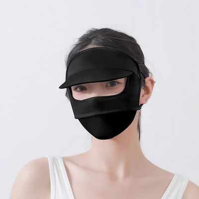 UV-kindel päikesekaitsemask Sunmmer 3D päikesekaitse jalgrattaga näomask kiiresti kuivav kõrva rippuv näokaitse sall õues