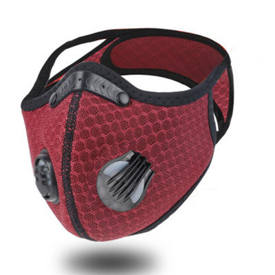 7 krāsu riteņbraukšanas maska ar aktivētās ogles filtru maska PM2.5 pretpiesārņojumu mazgājama sporta maska āra sporta treniņiem