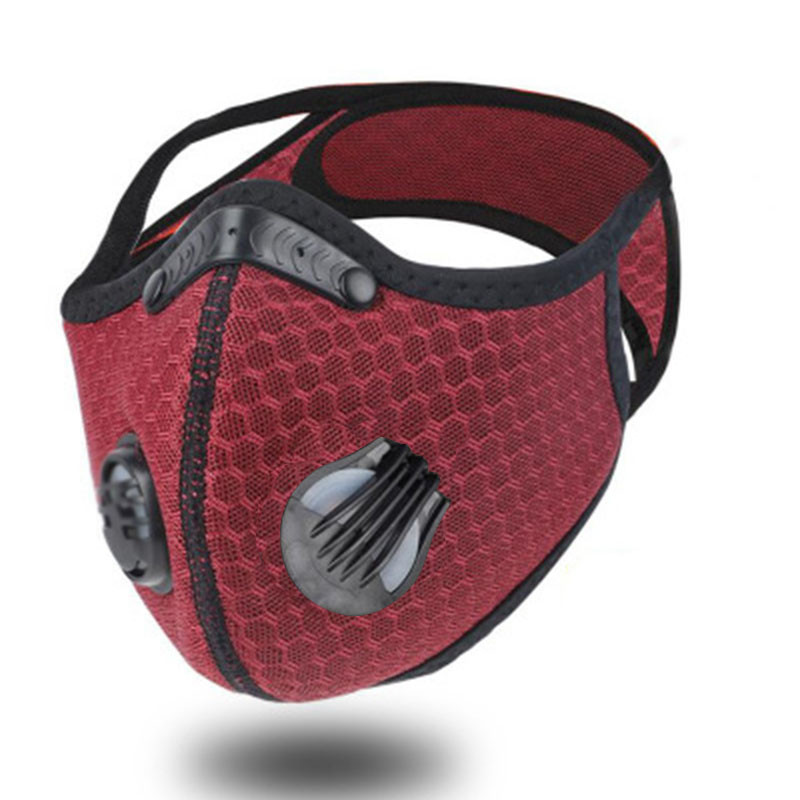 7 krāsu riteņbraukšanas maska ar aktivētās ogles filtru maska PM2.5 pretpiesārņojumu mazgājama sporta maska āra sporta treniņiem