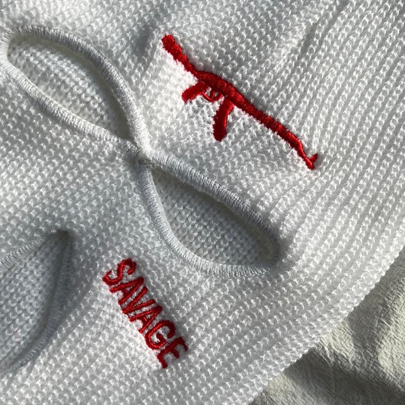 Pilnu seju nosedzoša Slēpošanas maska Cepure Lācis Auss Balaklavas Vilnas Cepures Āra Riteņbraucējiem Ausu aizsargcepure Beanies Cepure vīriešiem ar 3 caurumiem