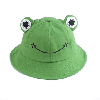 Карикатура Frog Bucket Hat Panama Fishing Cap Cute Froggy Hat Homme Femme Bob Chapeau Outdoor Sun Fisherman Hat