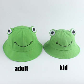 Карикатура Frog Bucket Hat Panama Fishing Cap Cute Froggy Hat Homme Femme Bob Chapeau Outdoor Sun Fisherman Hat