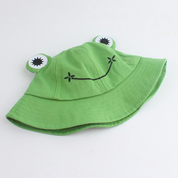 Карикатура Frog Bucket Hat Panama Fishing Cap Cute Froggy Hat Homme Femme Bob Chapeau Outdoor Sun Fisherman Hat