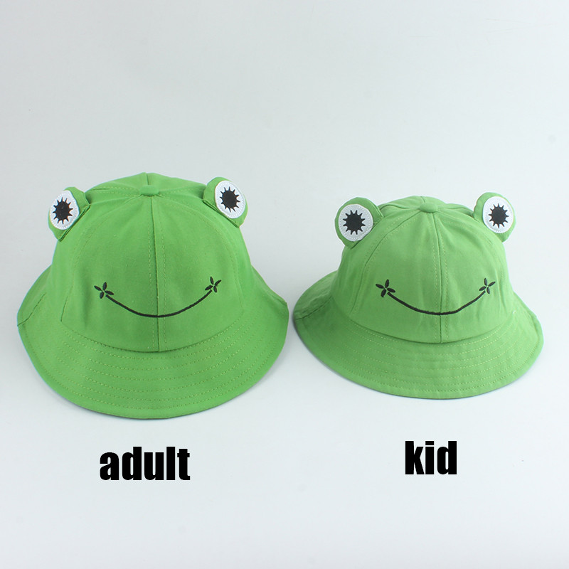 Cartoon Frog Bucket Hat Panama kalapüügimüts Armas konnamüts Homme Femme Bob Chapeau õuepäikese kaluri müts