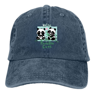 Здравейте бейзболна шапка Мъжки шапки Дамска защита за козирка Snapback Сладка панда Животински шапки