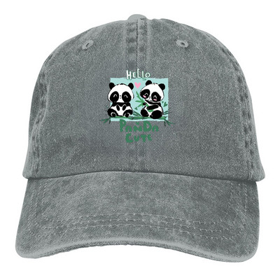 Sveiki beisbola cepure Vīriešu cepures Sieviešu Aizsargs Aizsargs Snapback Cute Panda Animal Caps