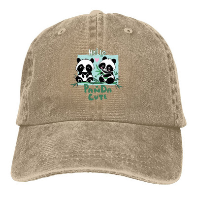 Sveiki beisbola cepure Vīriešu cepures Sieviešu Aizsargs Aizsargs Snapback Cute Panda Animal Caps