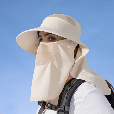 Σάλι με μεγάλο γείσο με μεγάλο γείσο Μεγάλη αντηλιακή προστασία Σάλι Αλογοουρά Τρύπα Γυναικεία Σάλι Μεγάλο Γείσο Αναπνεύσιμο Διχτυωτό Αναπνεύσιμο