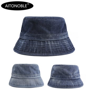 Aitonoble 2021 Нова мода Tie Dye Жени Момичета Bucket Hat Плажна шапка за слънце Спорт на открито Пътуване Плажни шапки Рибарски шапки