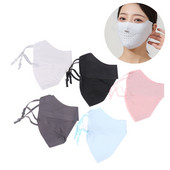 Mască de față din mătase de gheață pentru ciclism, protecție solară anti-UV, unisex, reglabilă, bandană, respirabilă, vânătoare, alergare, mască sportivă