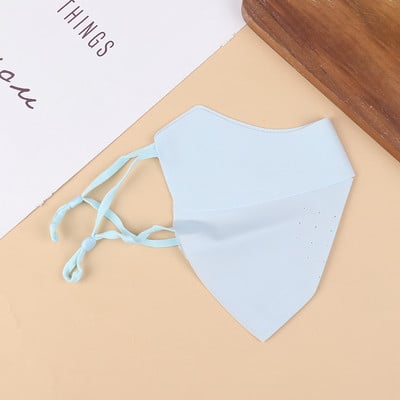 Mască de față din mătase de gheață pentru ciclism, protecție solară anti-UV, unisex, reglabilă, bandană, respirabilă, vânătoare, alergare, mască sportivă