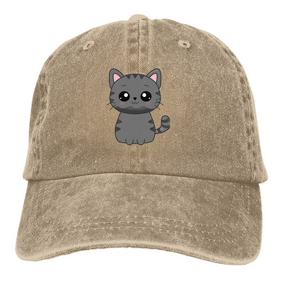 Vasaras cepure Saules aizsargs Pelēks Kaķu Hip Hop Cepures Jauki Kaķu Dzīvnieki Kovboju Cepure Cepures ar smailēm