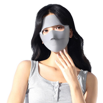 Αντηλιακή μάσκα Ice Silk Outdoor Sports Anti-UV Μάσκα Προσώπου Αναπνέει Αντι-σκόνη Κάλυμμα προσώπου Κρεμαστό αυτί
