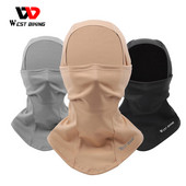 WEST BIKING Talvine fliisist jalgratta näomask Tuulekindel, soe MTB maanteejalgratas, kogu näo kate välistingimustes meeste naiste termorattamüts