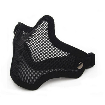 Μάσκα από μεταλλικό πλέγμα Μάσκα προστασίας μισού προσώπου για γρήγορο κράνος Εξοπλισμός παραλλαγής Αξεσουάρ Μάσκα ποδηλασίας