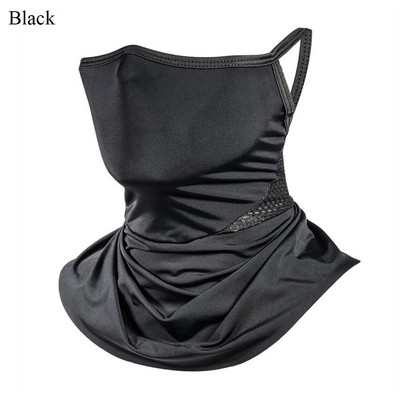 Vasaras aukstā ledus motocikla sejas maska vīriešiem Cap Balaclava Headwrap Bandana Sejas vairogs Skriešana Riteņbraukšana Āra Sporta Šalles