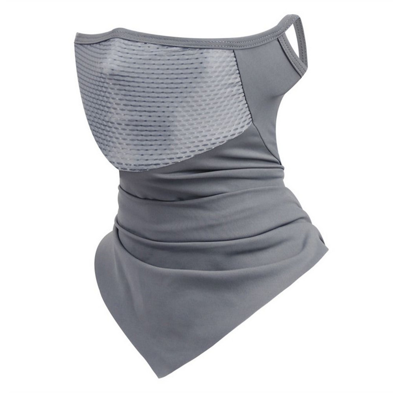 Vasaras aukstā ledus motocikla sejas maska vīriešiem Cap Balaclava Headwrap Bandana Sejas vairogs Skriešana Riteņbraukšana Āra Sporta Šalles