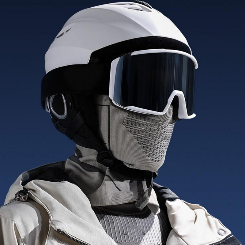 Ski Face Guard termomüts Ülimalt paks tuulekindel Full Face Guard Balaclava ülipehme higi neelav rattasuusakiiver