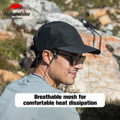 Naturehike päikesekaitsekreem UV-vastane hingav päikesevari kalapüügimüts-kahe äärega UV-vastane tippkübar