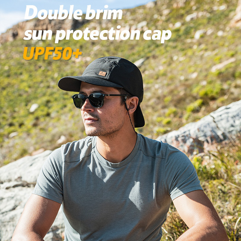 Naturehike päikesekaitsekreem UV-vastane hingav päikesevari kalapüügimüts-kahe äärega UV-vastane tippkübar