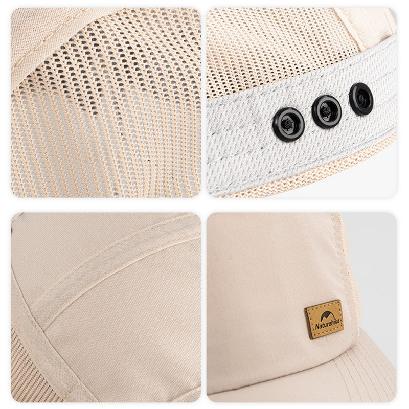 Naturehike päikesekaitsekreem UV-vastane hingav päikesevari kalapüügimüts-kahe äärega UV-vastane tippkübar