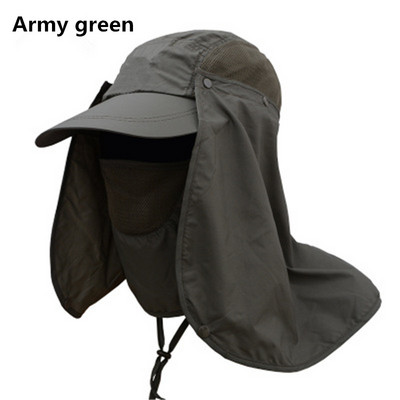 1 tk meeste välispordi UV-vastane kaitse Näo kaela kate Ratsutamine Kiiresti kuivav kalastusmüts Visiir kalapüügi päikesevari 2020