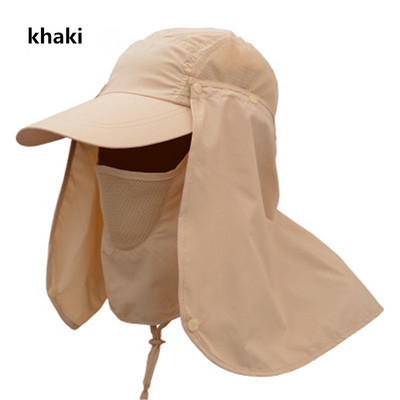 1 tk meeste välispordi UV-vastane kaitse Näo kaela kate Ratsutamine Kiiresti kuivav kalastusmüts Visiir kalapüügi päikesevari 2020