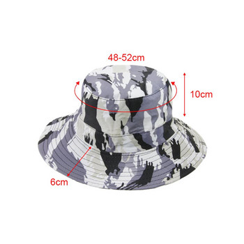 Детска камуфлажна голяма шапка UPF50 + UV Ray Sun - Proof Sun Hat Bucket Шапка с голяма периферия за момчета Детско оборудване за туризъм и плаж